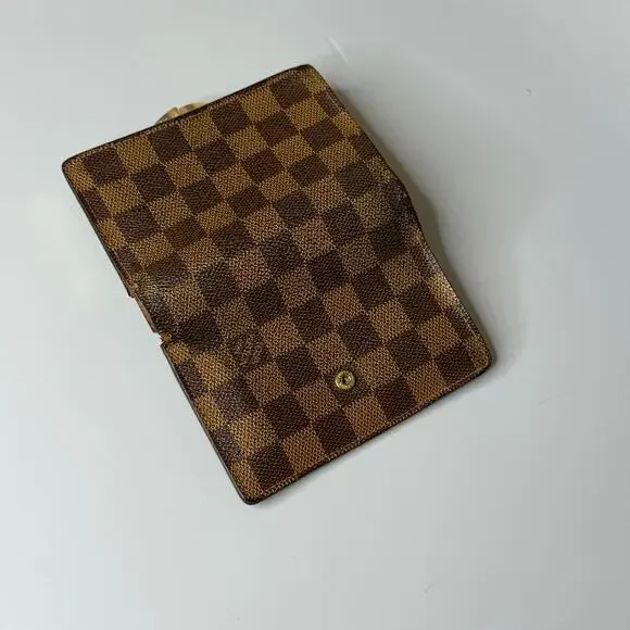 Louis Vuitton Damier Ebene Kisslock Wallet - Picture 6 of 8